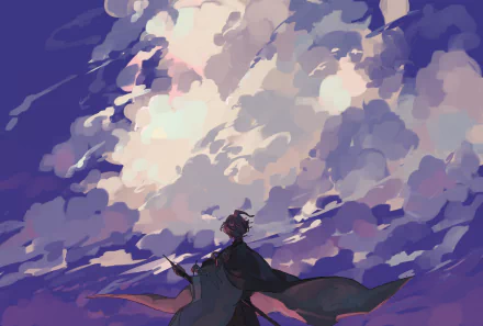 Kasen Kanesada Anime Touken Ranbu HD Desktop Wallpaper | Background Image