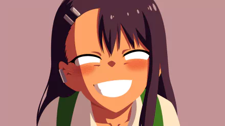 minimalist Hayase Nagatoro Anime Don't Toy with Me, Miss Nagatoro minimalist anime HD Desktop Wallpaper | Background Image