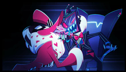 Vox (Hazbin Hotel) Valentino (Hazbin Hotel) TV Show Hazbin Hotel HD Desktop Wallpaper | Background Image