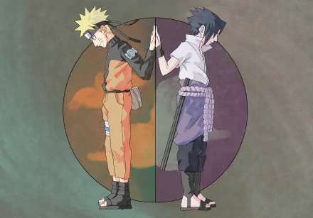 Sasuke Uchiha Naruto Uzumaki Anime Naruto Naruto & Sasuke HD Desktop Wallpaper | Background Image