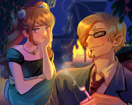 Charlotte Pudding Sanji (One Piece) Anime One Piece HD Desktop Wallpaper | Background Image