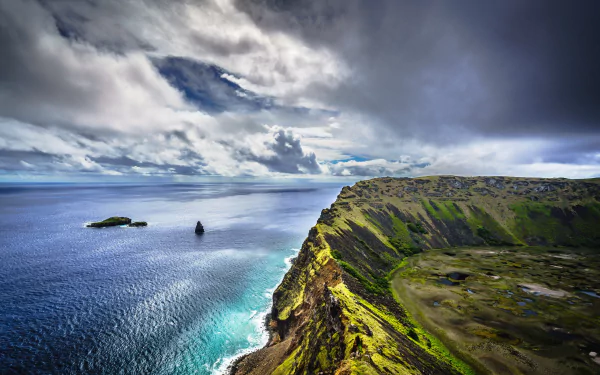 horizon Chile nature coastline HD Desktop Wallpaper | Background Image