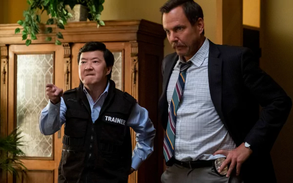 Ken Jeong Will Arnett TV Show Murderville HD Desktop Wallpaper | Background Image