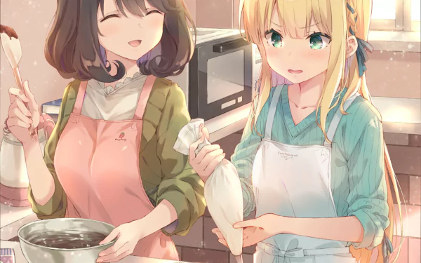 Haruko Saeki Rei Ichinose Anime Idoly Pride HD Desktop Wallpaper | Background Image