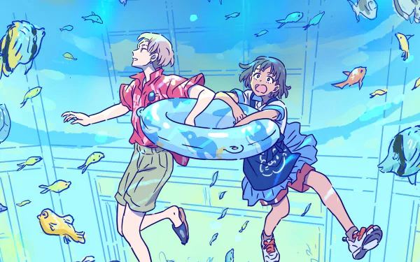 Ichirou Suzuki Maise Higa Anime Deji Meets Girl HD Desktop Wallpaper | Background Image