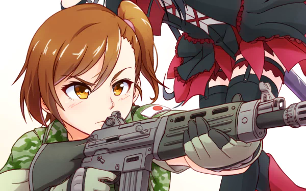 Shino Kuribayashi Anime Gate (2015) HD Desktop Wallpaper | Background Image