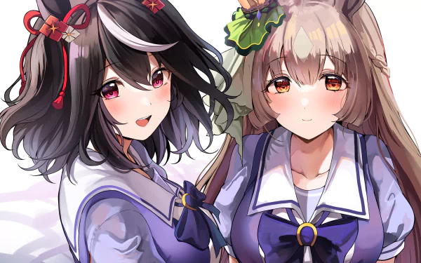 Satono Diamond Kitasan Black Anime Uma Musume: Pretty Derby HD Desktop Wallpaper | Background Image