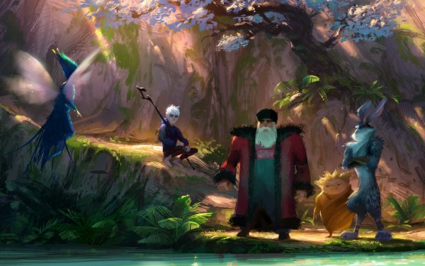 Movie Rise Of The Guardians Jack Frost E. Aster Bunnymund Sandman HD Wallpaper | Background Image