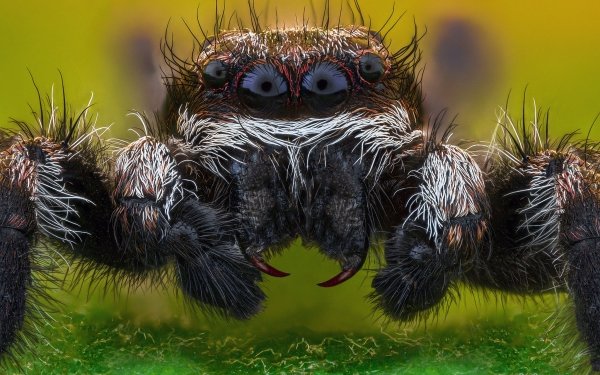 Animal Jumping Spider Spiders Macro HD Wallpaper | Background Image