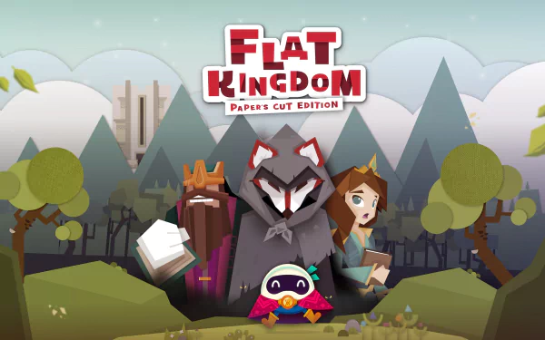 video game Flat Kingdom Paper's Cut Edition HD Desktop Wallpaper | Background Image