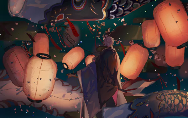 Kasen Kanesada Anime Touken Ranbu HD Desktop Wallpaper | Background Image