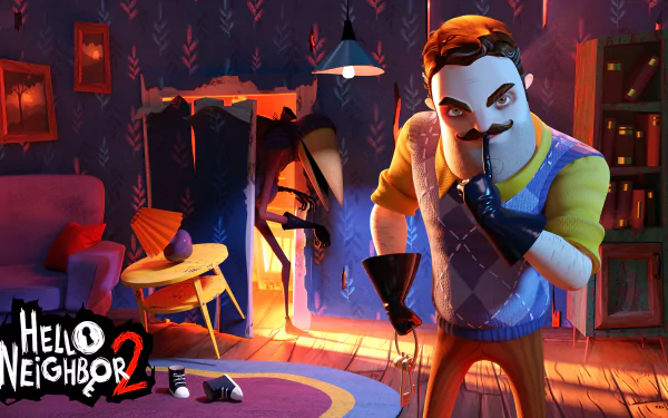 video game Hello Neighbor 2 HD Desktop Wallpaper | Background Image