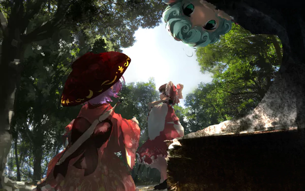 Wakasagihime (Touhou) Shinmyoumaru Sukuna Reimu Hakurei Anime Touhou HD Desktop Wallpaper | Background Image