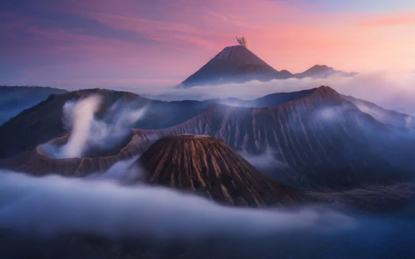 volcano nature Mount Bromo HD Desktop Wallpaper | Background Image