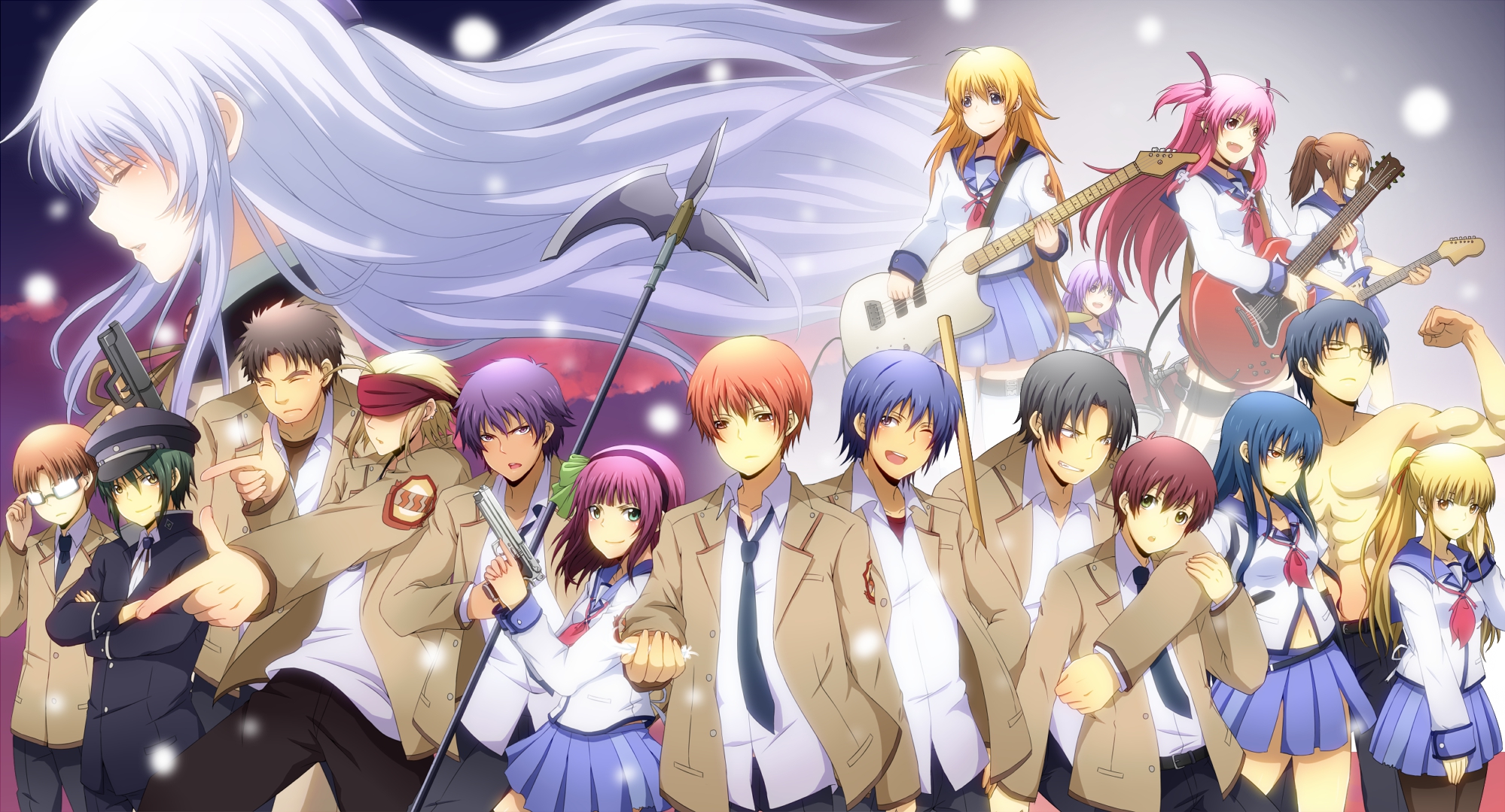 Hasil gambar untuk gambar anime angel beats