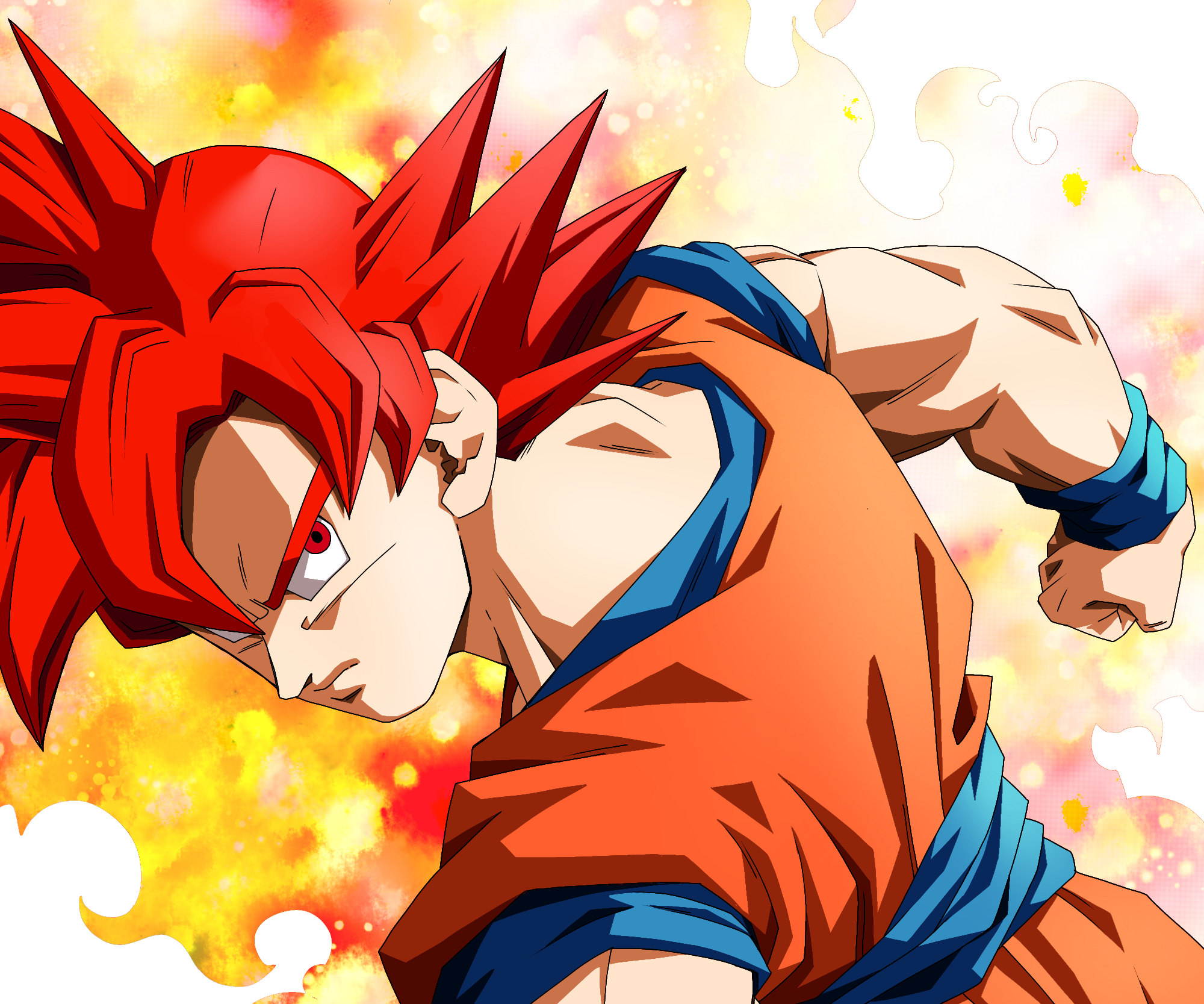 dragon ball z super saiyan god wallpaper