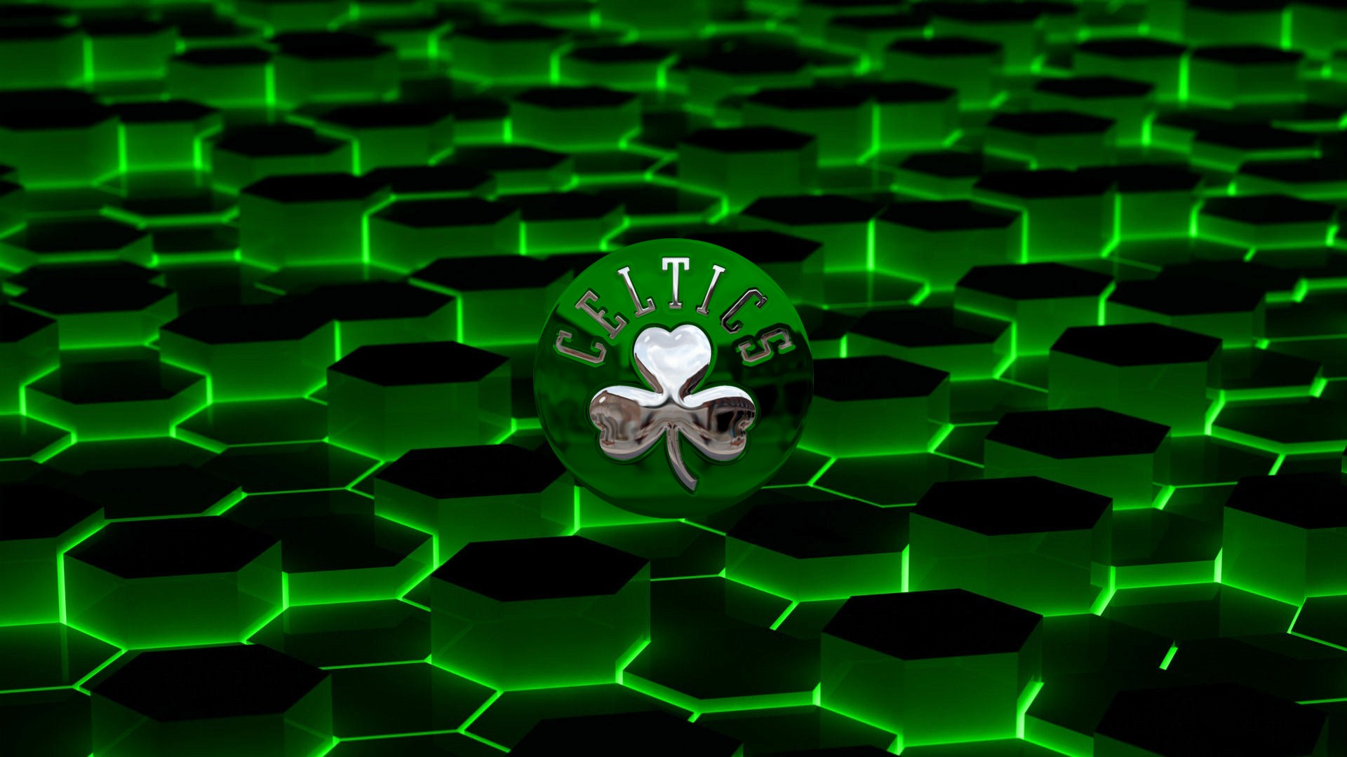 Boston Celtics: Logo Pattern Wallpaper
