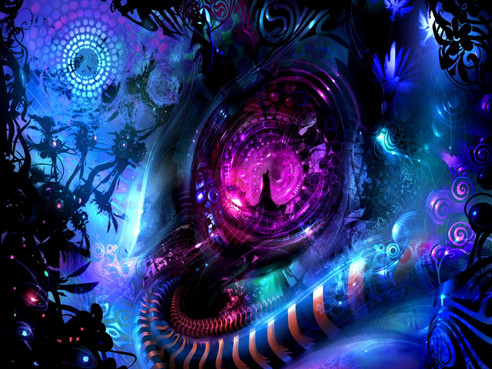 Sanctuary: A captivating sci-fi abstract desktop wallpaper.