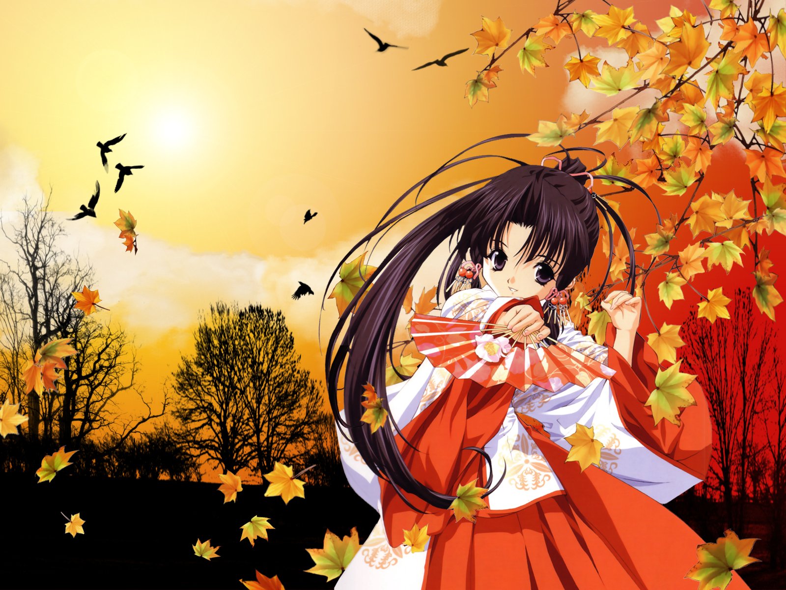 Haruka Minakami Anime HD Wallpaper – Sister Princess Autumn Glow by tenhiro  naoto, image size:1600x1200