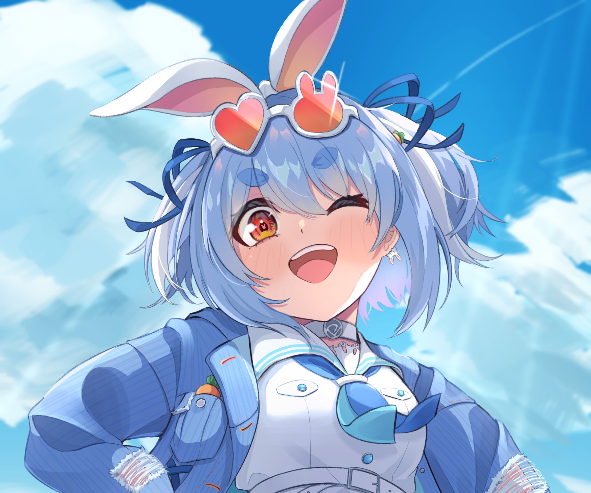 Download Hololive Usada Pekora Anime Virtual Youtuber HD Wallpaper