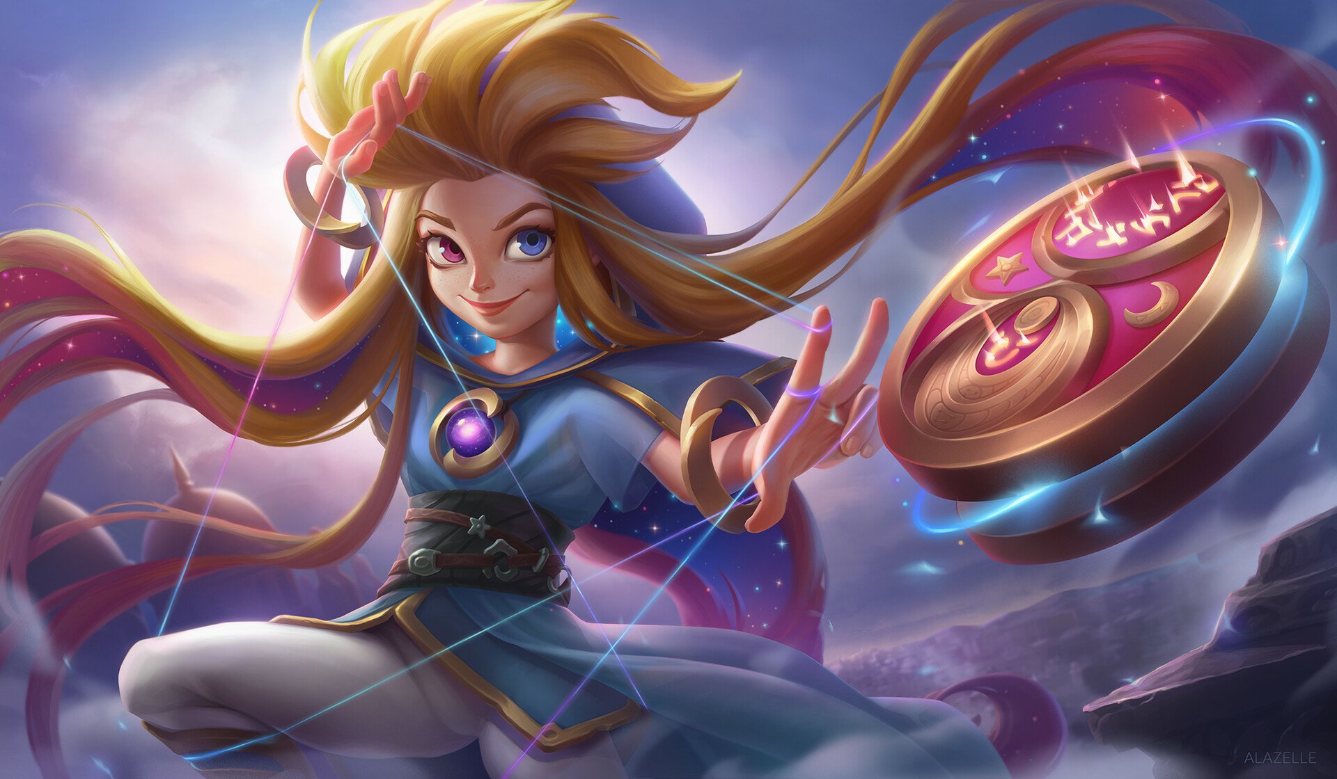 Download Zoe (League Of Legends) Video Game League Of Legends HD Wallpaper by Anastasiya Nikolaeva aka Alazelle
