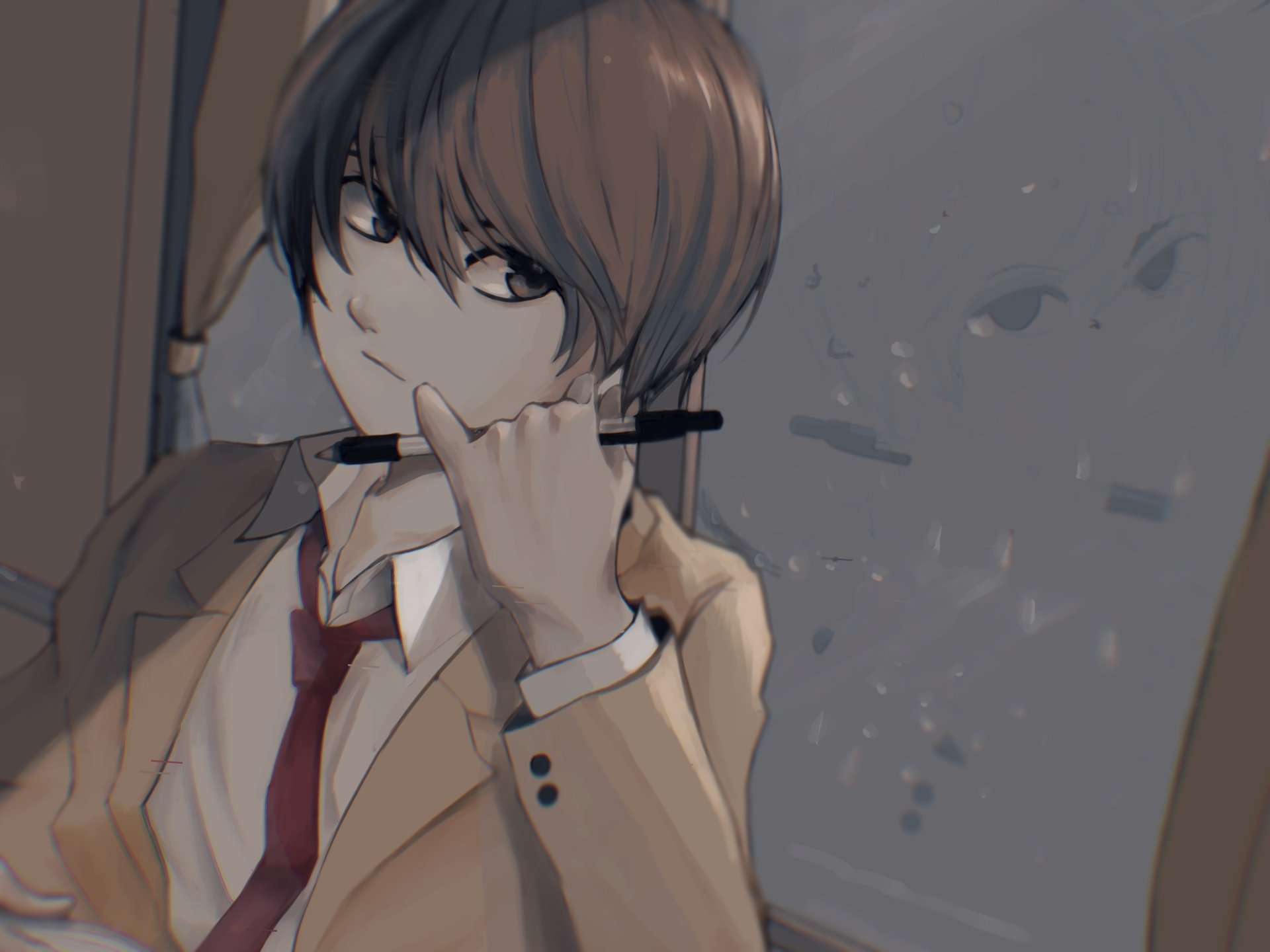 Download Light Yagami Anime Death Note 4k Ultra HD Wallpaper