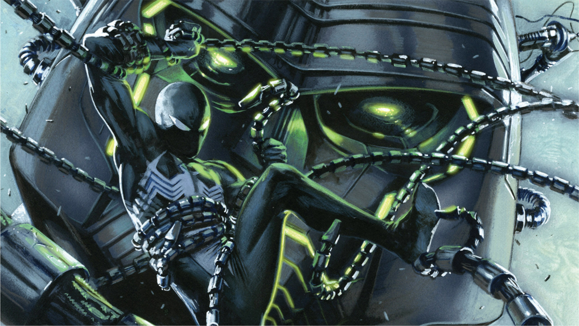 Download Comic Spider Man HD Wallpaper by Gabriele Dell'Otto