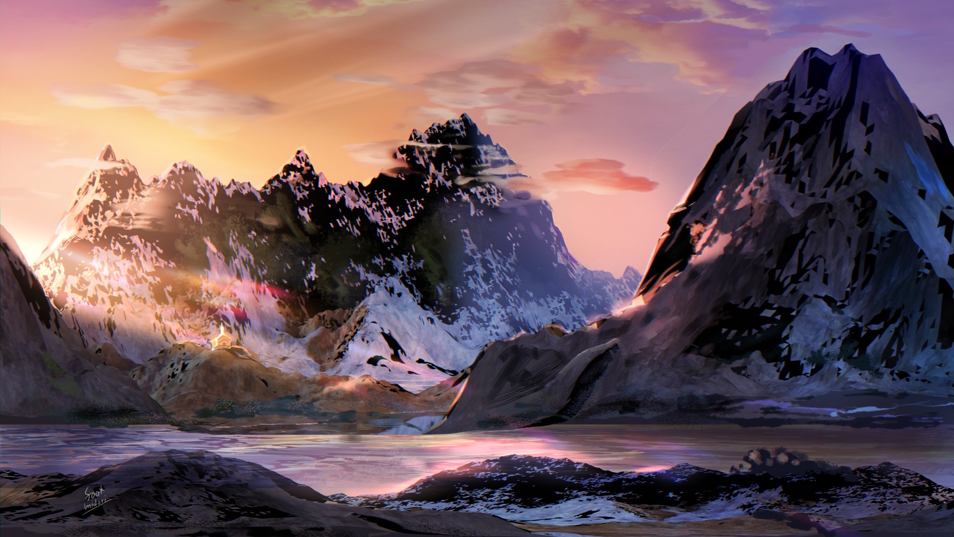 Anime Landscape HD Wallpaper