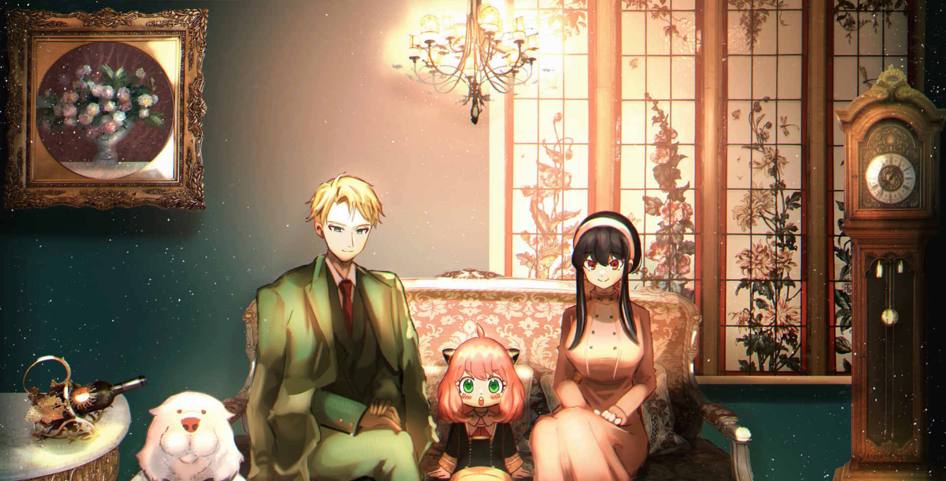 Download Bond (Spy X Family) Loid Forger Yor Forger Anya Forger Anime Spy X Family HD Wallpaper by TMK