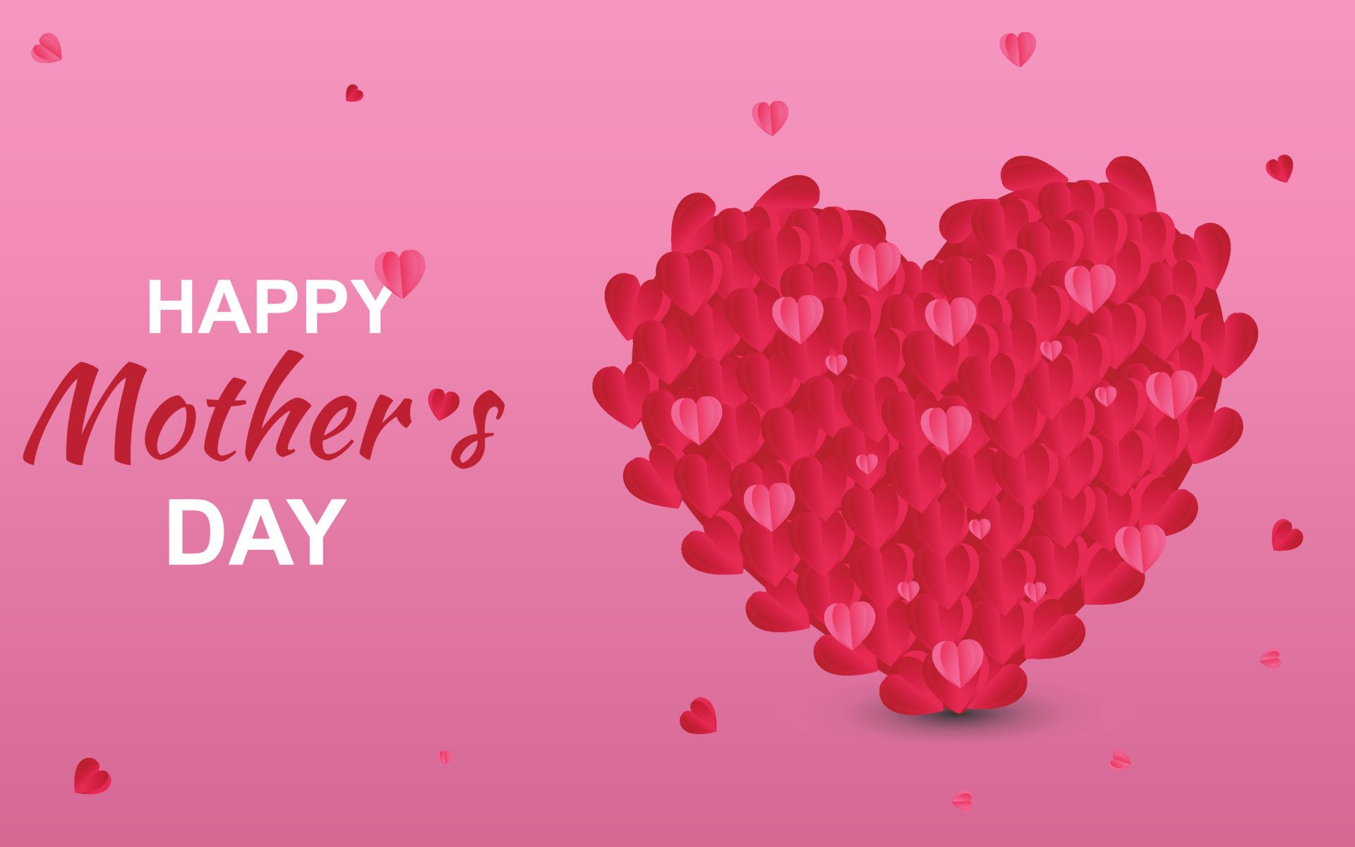 Download Heart Happy Mother's Day Holiday Mother's Day HD Wallpaper