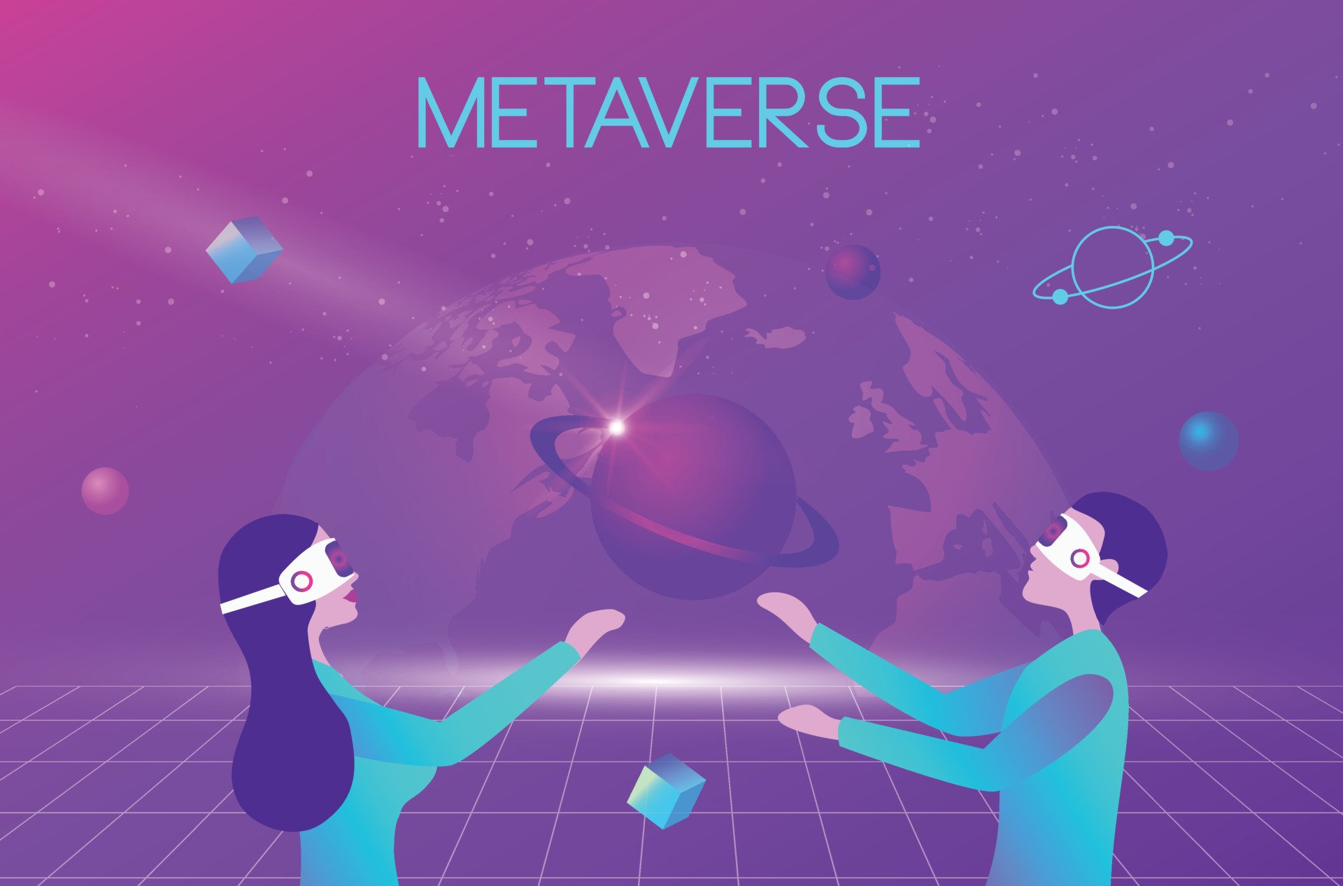 Download Technology Metaverse HD Wallpaper