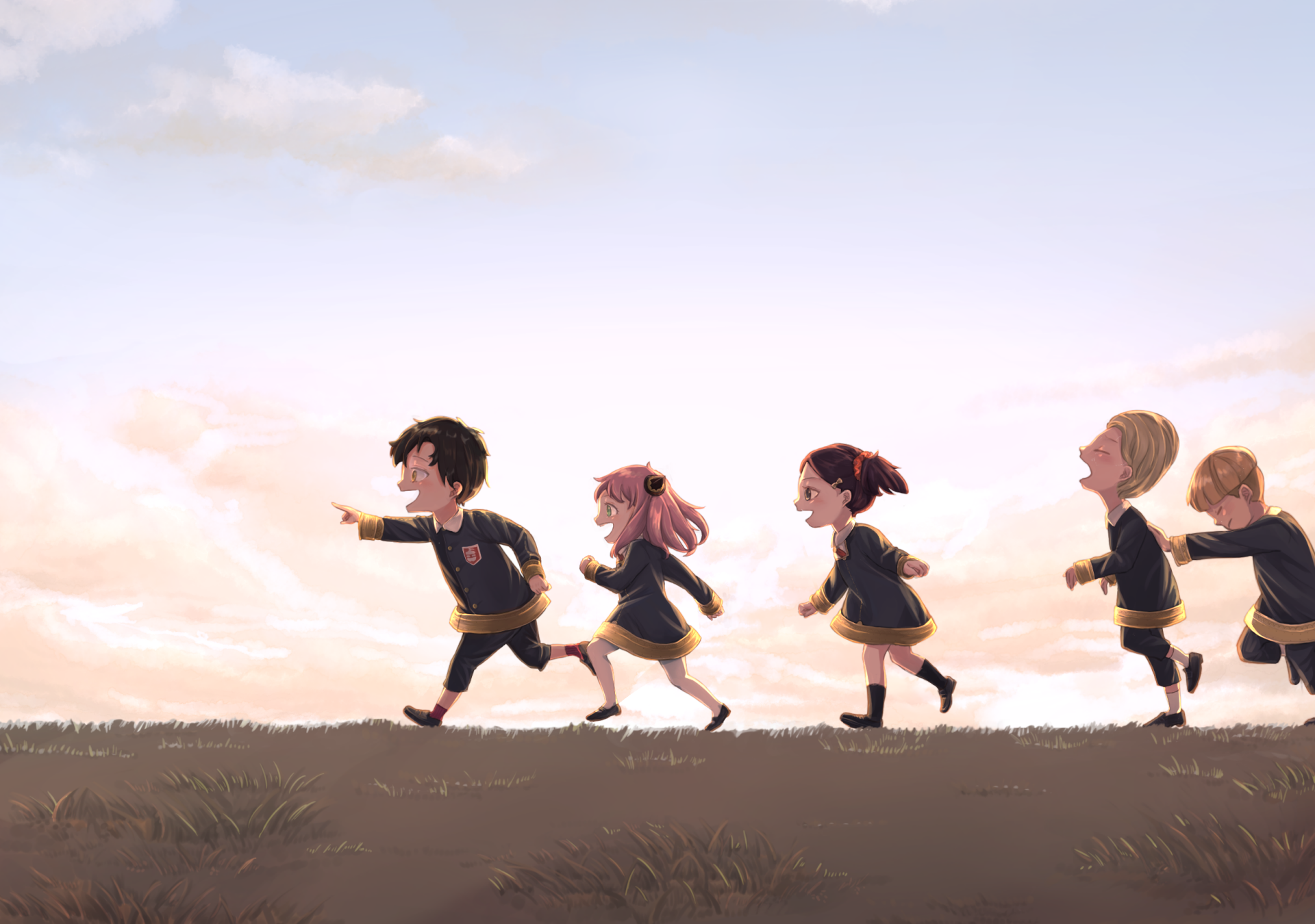 Download Becky Blackbell Anya Forger Damian Desmond Anime Spy X Family HD Wallpaper by k_yo