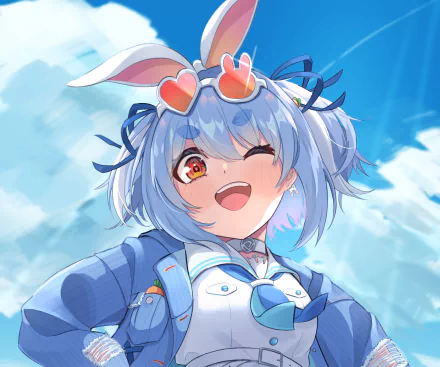 hololive Usada Pekora Anime Virtual Youtuber HD Desktop Wallpaper | Background Image