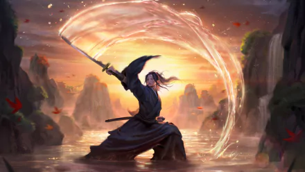 fantasy samurai HD Desktop Wallpaper | Background Image