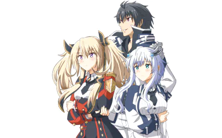 Sasha Necron Misha Necron Anos Voldigoad Anime The Misfit of Demon King Academy HD Desktop Wallpaper | Background Image