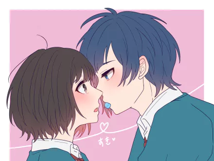 Yujiro Someya Hiyori Suzumi Anime To Become a Real Heroine! The Unpopular Girl and the Secret Task HD Desktop Wallpaper | Background Image