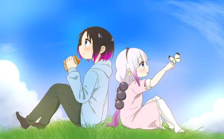 Kanna Kamui Elma (Miss Kobayashi's Dragon Maid) Anime Miss Kobayashi's Dragon Maid HD Desktop Wallpaper | Background Image