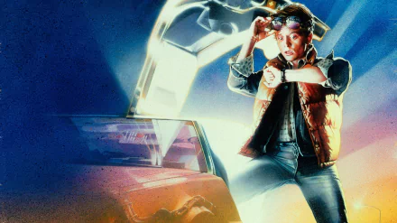 Michael J. Fox Marty McFly movie Back To The Future HD Desktop Wallpaper | Background Image