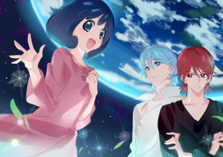 Red (Pretty Cure) Blue (Pretty Cure) Anime HappinessCharge PreCure! HD Desktop Wallpaper | Background Image