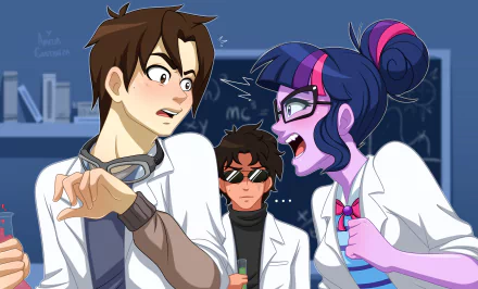 Doctor Octopus Peter Parker Sci-Twi (My Little Pony) movie crossover HD Desktop Wallpaper | Background Image