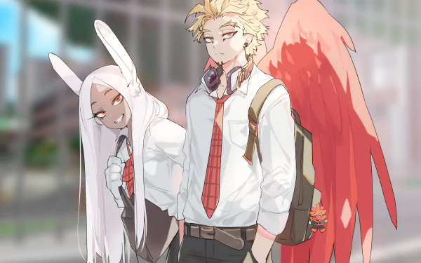 Hawks (Boku No Hero Academia) Mirko (My Hero Academia) Anime My Hero Academia HD Desktop Wallpaper | Background Image