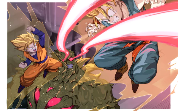 Trunks (Dragon Ball) Goten (Dragon Ball) Anime Dragon Ball Z HD Desktop Wallpaper | Background Image