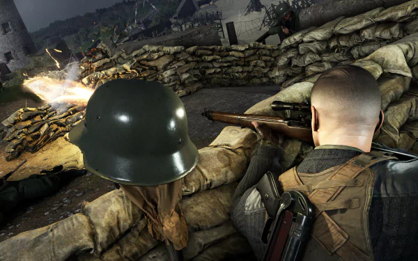 video game Sniper Elite 5 HD Desktop Wallpaper | Background Image