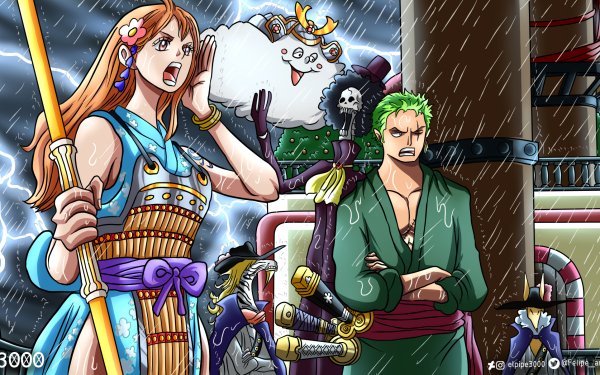 Anime One Piece Roronoa Zoro Nami Brook HD Wallpaper | Background Image
