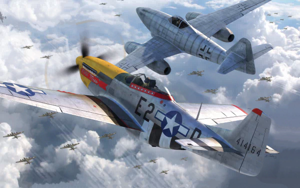 military North American P-51 Mustang HD Desktop Wallpaper | Background Image