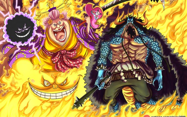 Anime One Piece Kaido Big Mom Charlotte Linlin HD Wallpaper | Background Image