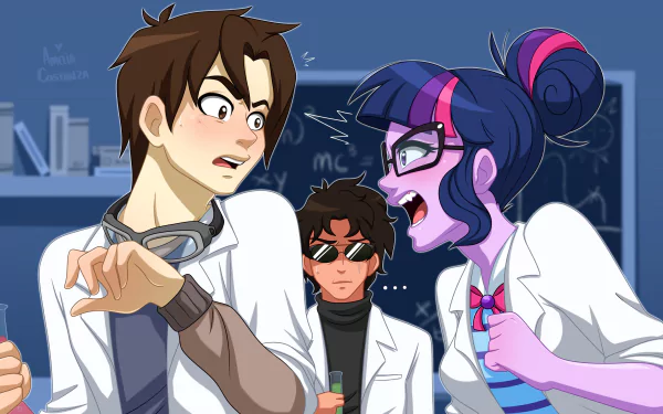 Doctor Octopus Peter Parker Sci-Twi (My Little Pony) movie crossover HD Desktop Wallpaper | Background Image