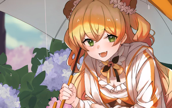 hololive Momosuzu Nene Anime Virtual Youtuber HD Desktop Wallpaper | Background Image