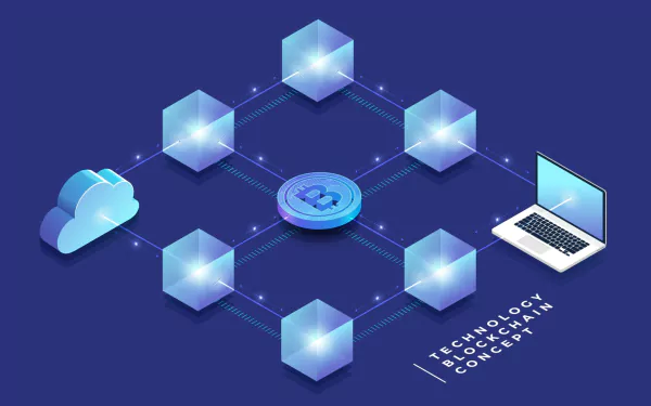 technology Blockchain HD Desktop Wallpaper | Background Image