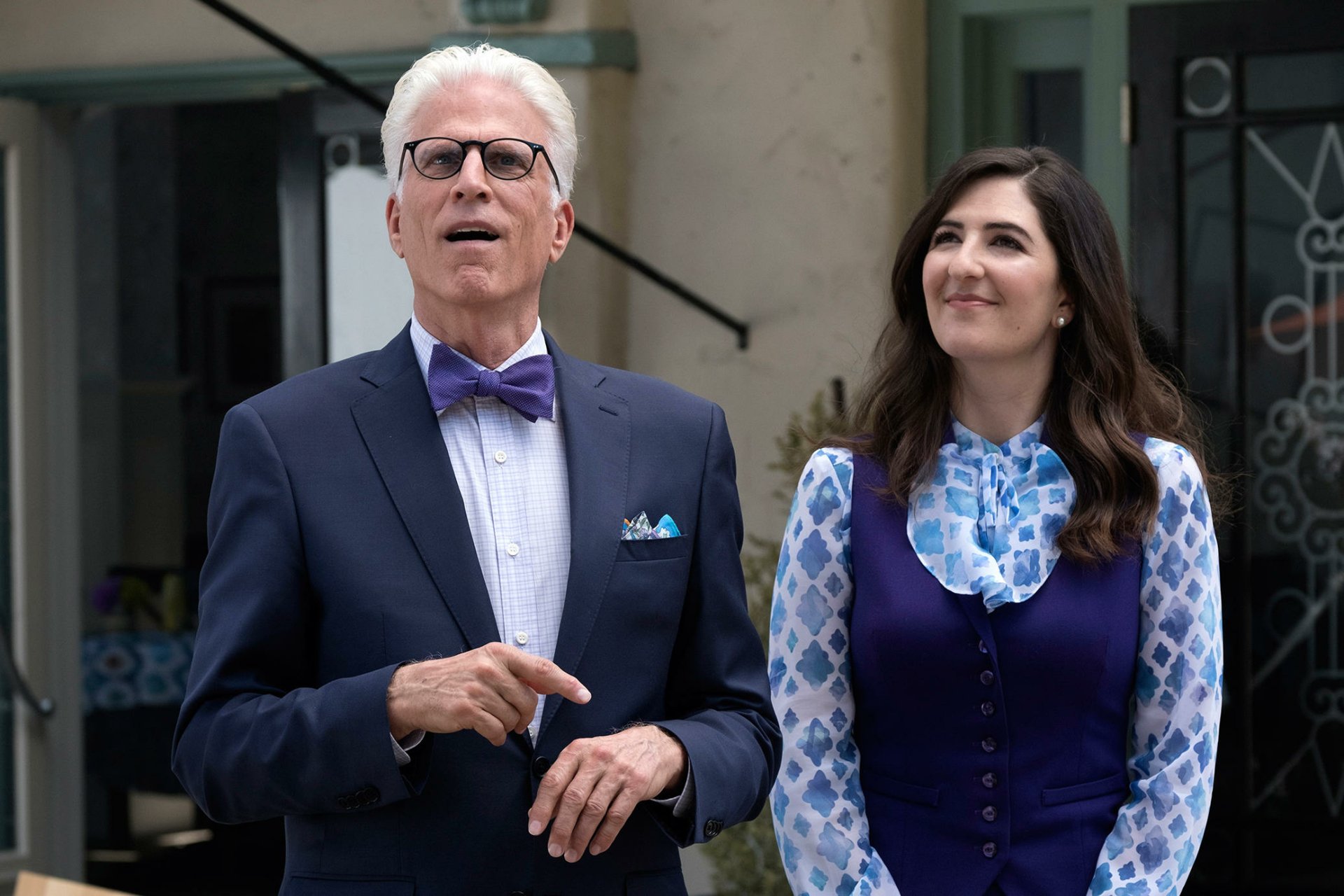 Download D'Arcy Carden Janet (The Good Place) Ted Danson Michael (The Good Place) TV Show The Good Place HD Wallpaper